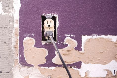 drywall deteriorating around electrical box|drywall around electrical outlet.